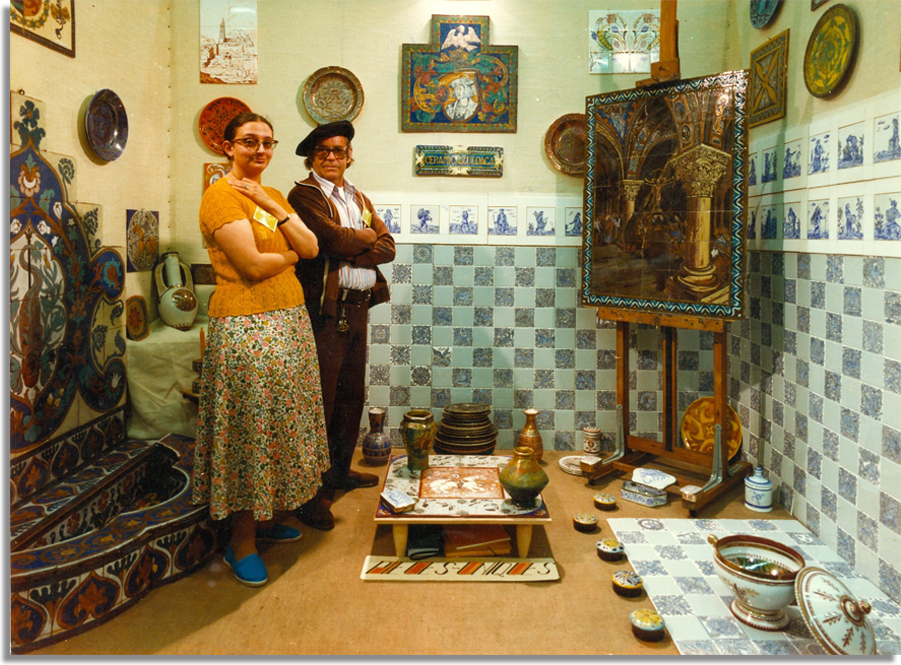 Danielle Khoyan et Daniel Zuloaga Olalla aux “Metiers D´Arts”. 