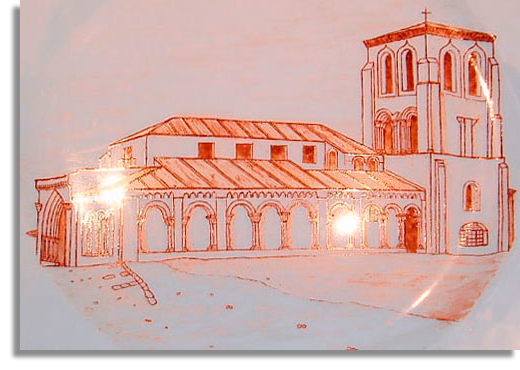 Détail assiete de San Juan de los Caballeros. Ségovie.